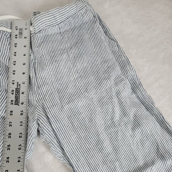Hard Tail Forever Womens Striped Wide-Leg Drawstring Pants Medium Blue/White - Picture 7 of 11
